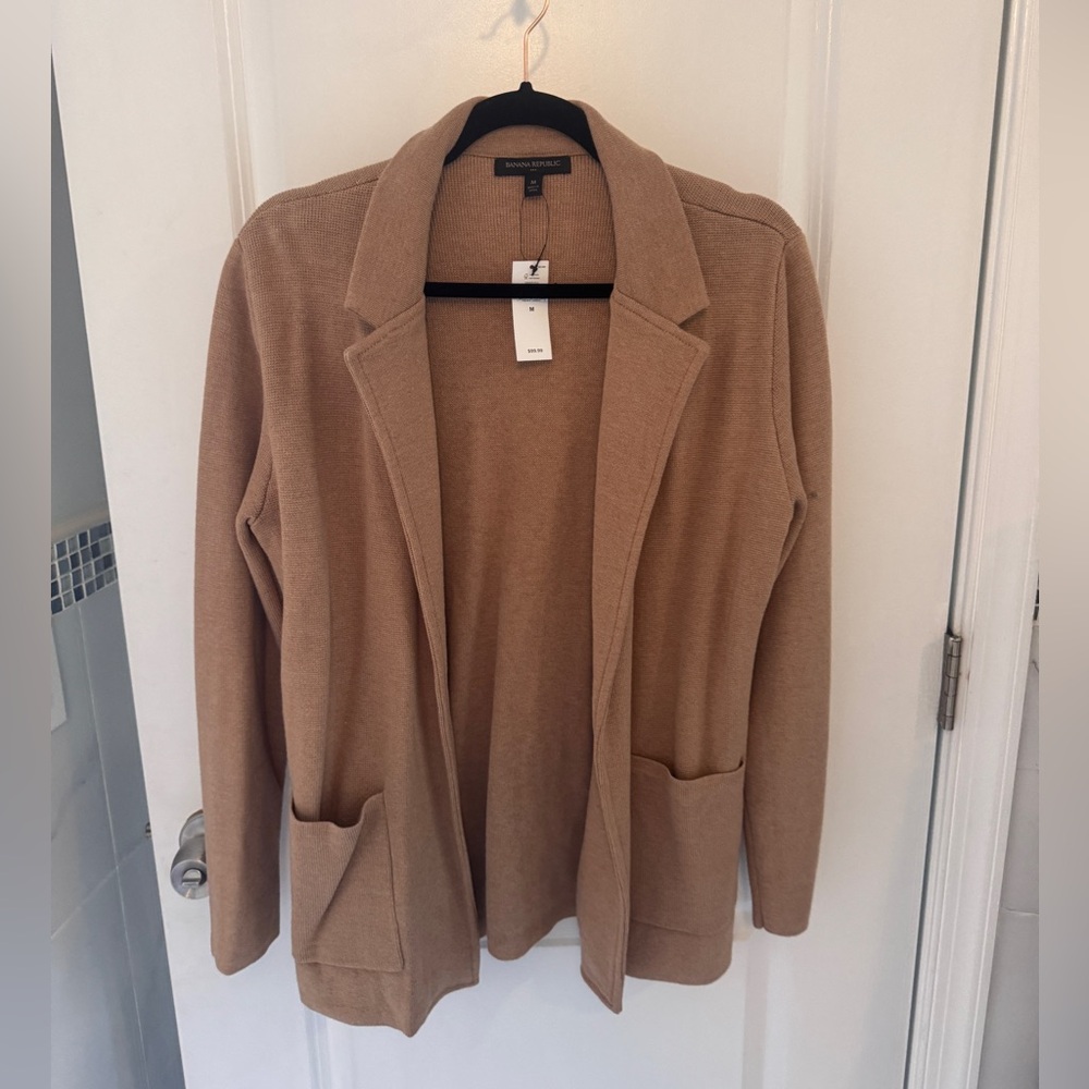 Banana Republic Blazer-Style Cardigan Sweater, NWT, Size M